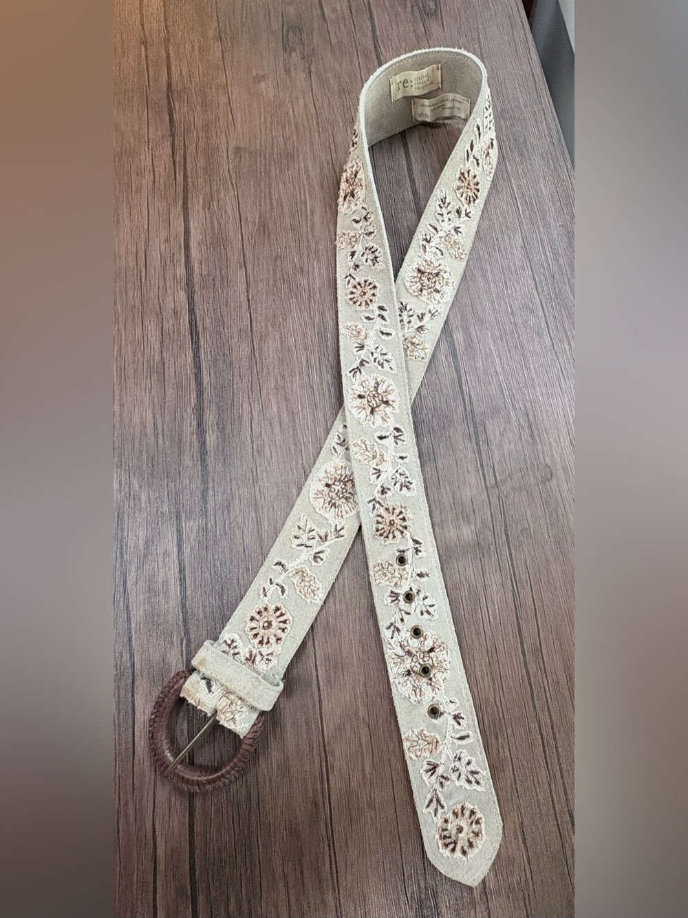 J.Jill Limited Edition Embroidered Leather Belt
